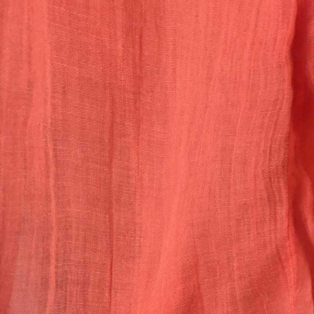 NWT loveriche Coral Flutter Sleeve Top Tie Front - Picture 15 of 16